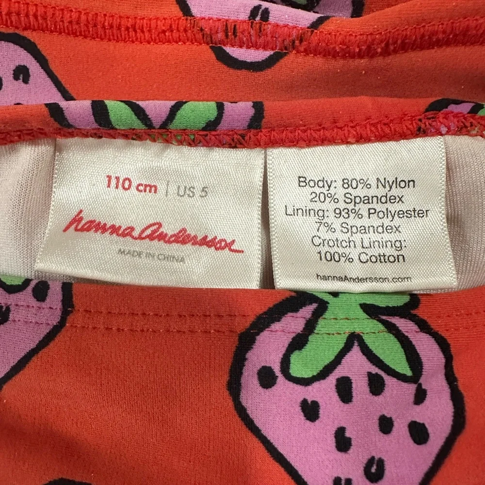 Hanna Andersson girls two piece rash guard bathing suit - size 5